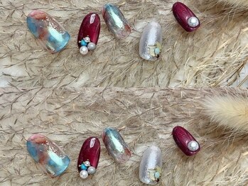 シュウシュウ 長堀店(ShuShu)の写真/流行りのトレンドアートや季節感あふれるデザインまでサンプル多数ご用意◎持ち込みアートもお任せ下さい★