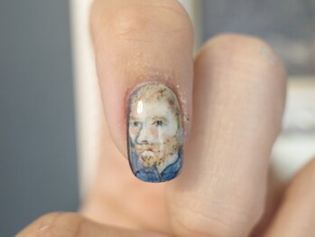 ネイル アトリエ コモード(nail atelier Comodo)/絵画ネイル [ゴッホ肖像画]