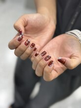 モツヲネイル(motsu.O! NAIL)/極ボルドーニュアンスデザイン