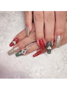 エーナイン イオンモール三川店/クリスマスネイル