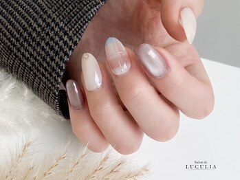 サロンドルクリア(Salon de LUCULIA)/チェック柄ネイル