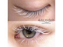 イクアイラッシュ(iku eyelash)の雰囲気（上下白まつげも人気です！）