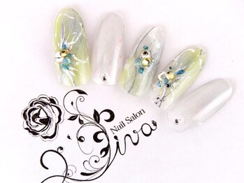 ネイルサロン ディーバ ギンザ(Nail salon Diva GINZA)/ニュアンスグリーン