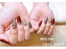 ムギモ(MUGIMO)/レオパード×秋ネイル