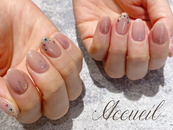 アクイユ 銀座店(ACCUEIL)/ドライフラワーネイル