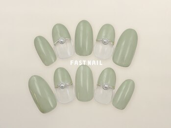 ファストネイル 広島パルコ店(FAST NAIL)/シンプル 5,500円 【12104】