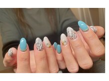 ネイルアンドリラクゼーション マーブル(MARBLE)/ツイード（持ち込み¥7700）