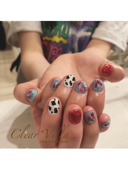 ネイルサロンクリアヴィラ(nail salon clear villa)/カラフル個性派ネイル