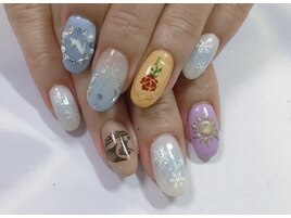 手書きモチーフネイル