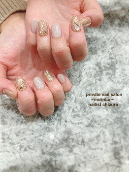 プライベート ネイルサロン マーマ(murmur)/ゴールドネイル