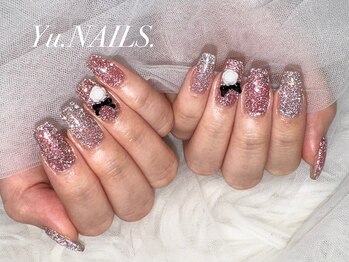 ユーネイルズ 恵比寿(Yu.NAILS.)/フラッシュネイル◎バラデザイン