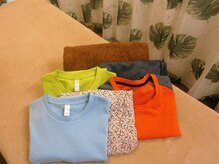 着替えをご用意しております。手ぶらでお気軽にお越しください