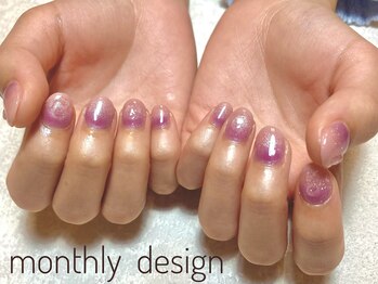 ルア(lua.)/ピンク×パープル*6月monthly