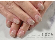 ネイルアトリエルカ(nail atelier LUCA)/N-10 ラメグラ　ブラウン