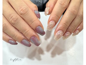 ネイルサロン ティフィン(tiffin)/～アシメキラキラネイル～