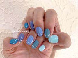 夏ネイル/フレンチネイル