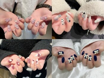 オーバー ザ ムーン(over the moon)の写真/デザイン豊富な定額デザイン！まつ毛と同時施術可能！
