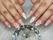 エマネイル プラスキハクヤ 枚方店(EmaNail+KIHAKUYA)/チェックリボン