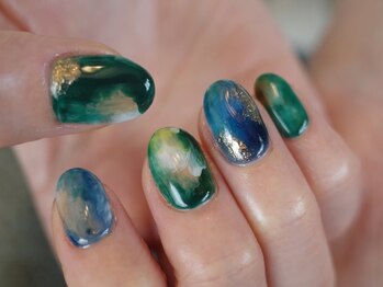 ネイル アトリエ コモード(nail atelier Comodo)/ニュアンスネイル [forest]