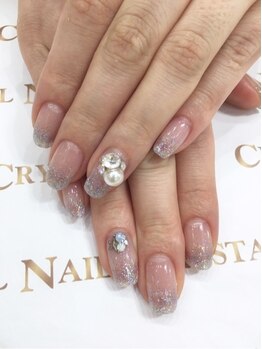 クリスタルネイル ボンベルタ橘店(CRYSTAL NAIL)/ラメグラデ