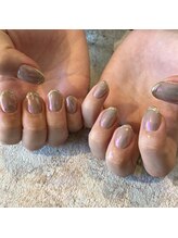 プライベートネイルサロン キャンバス(CANVAS)/ミラーフレンチネイル