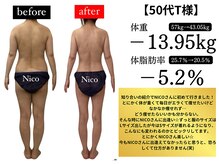 50代のお客様before＆after