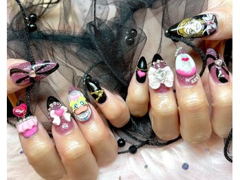 ワンハンドレッドプラス(100+)/キャラネイル