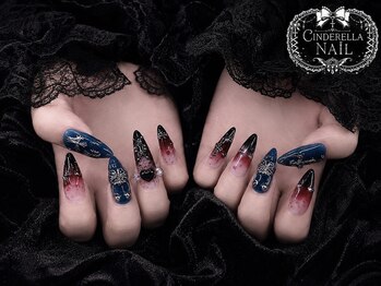 シンデレラネイル(CINDERELLA NAIL)/【スカルプ長さだしネイル】