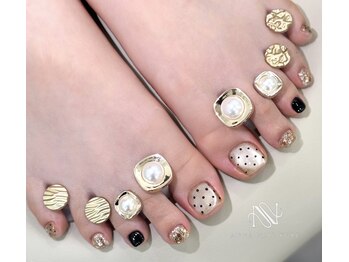 アンナネイル(ANNA Nail)の写真/フットバス付き！夏人気No.1！フットネイル
