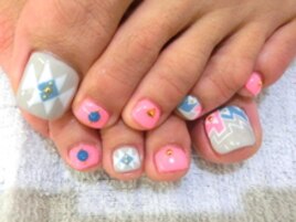 ■渋谷>付け放題9350円春色Foot