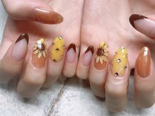 ネイルアンドアイラッシュサロン エスポアール(nail&eyelash salon espoir)/人気デザイン！！ひまわりネイル