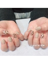 ユアサイド(yourside)/ヒョウ柄ネイル