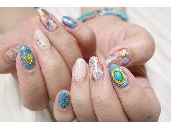 ディーエムジーネイル(DMG nail)/大理石ネイル