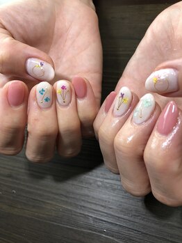 ブロックファイブハナ(Block 5 HANA)/押し花ネイル
