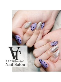 パープル×豹柄×マグネット