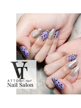 アット(ATTO)/パープル×豹柄×マグネット