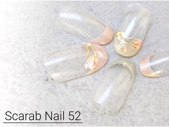 スカラべネイル52 春日部(Scarab Nail 52)/☆フレンチ*チューリップ¥7900