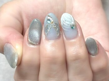 ネイルアンドアイラッシュスタジオ シュシュ(chouchou)/マーメイドネイル