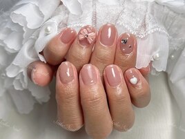 持ち込みデザインリボンネイル