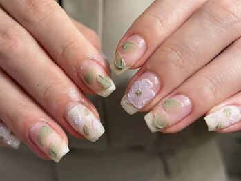 フィロンネイル 大森店(filonnail)の写真/"こだわりぬいたさりげなさ"を。インク/色混ぜ等ニュアンス特化のデザインが豊富【定額ニュアンス¥7000~】