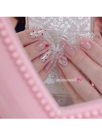 ドット　ガーリー　リボン