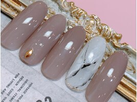シンプル大理石風ネイル☆