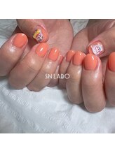 スマイル ネイル ラボラトリー(Smile nail laboratory)/コーラルオレンジネイル