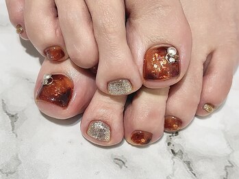 マーノ 津田沼ビート店/べっ甲フットネイル