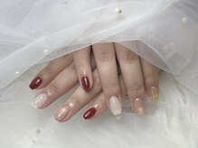 ワイネスト(YNEST)/白赤お正月ネイル♪