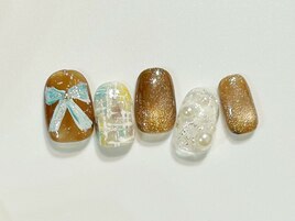 ツイードニュアンスネイル