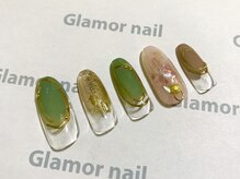 グラマーネイル(Glamor nail)/ニュアンス×アンティーク