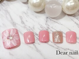 フット×白ビックフラワー