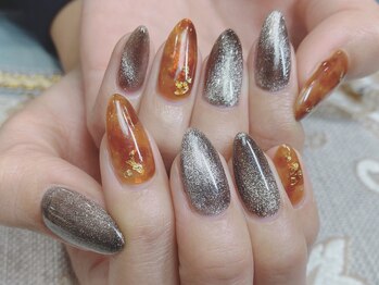 エクラ(eclat)/マグネットネイル×鼈甲