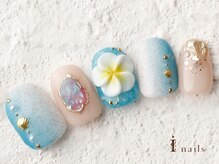 アイネイルズ 横浜WEST店(I-nails)/プルメリア3Dシロップ　10480円